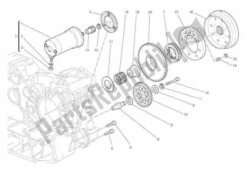 Todas las partes para Motor De Arranque de Ducati Monster 696 2008