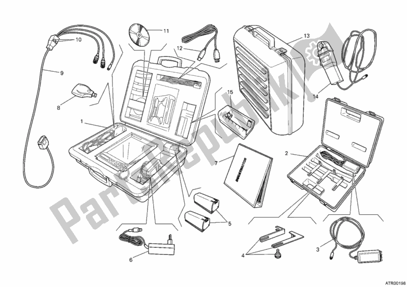 Todas las partes para Comprobar Los Dds Del Instrumento de Ducati Monster 696 2010