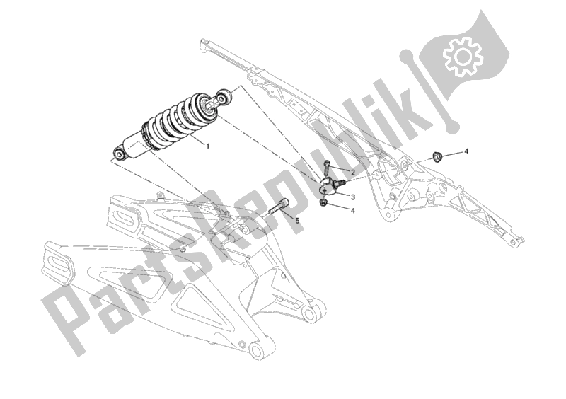 Todas las partes para Amortiguador Trasero de Ducati Monster 696 2010