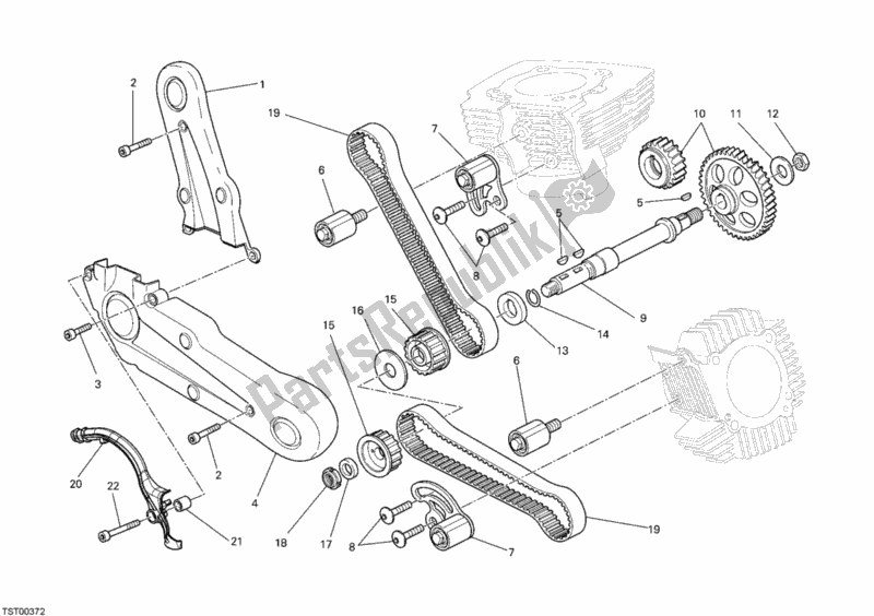 Tutte le parti per il Cinghia Di Distribuzione del Ducati Monster 696 2010