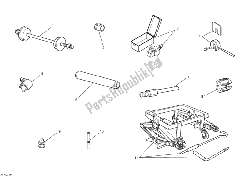 Toutes les pièces pour le Outils De Service D'atelier, Châssis du Ducati Monster 696 2010