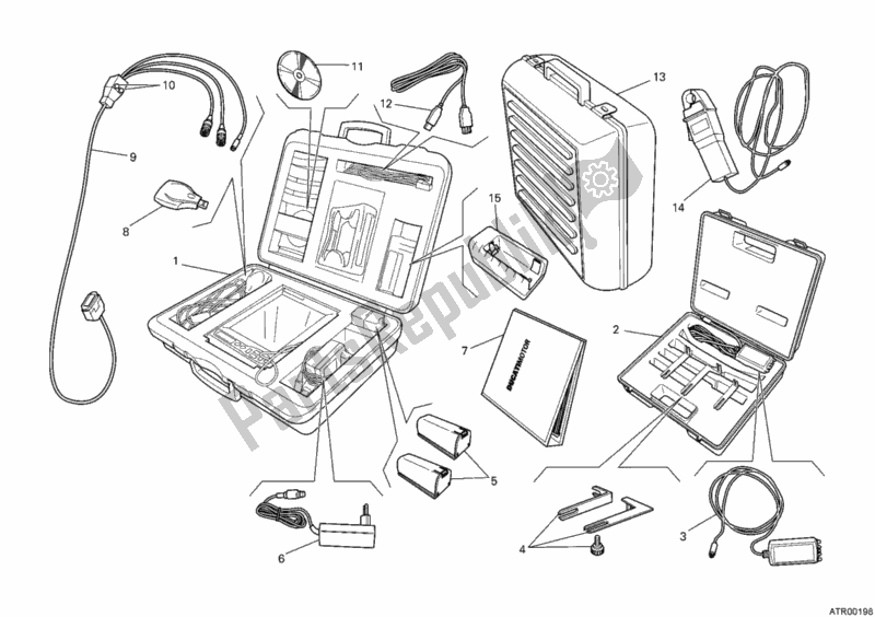 Tutte le parti per il Controllare I Dds Dello Strumento del Ducati Monster 696 2011