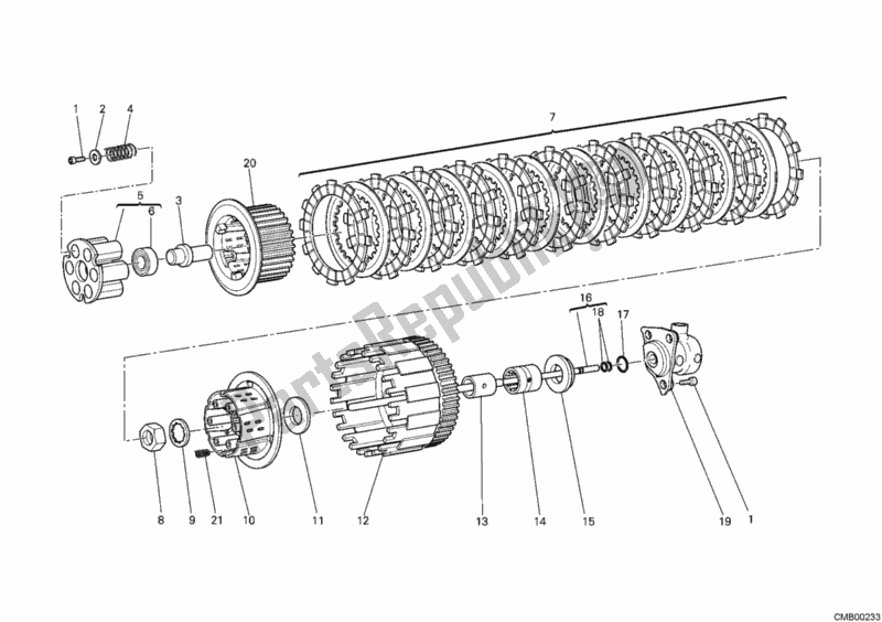 Tutte le parti per il Frizione del Ducati Monster 696 2011