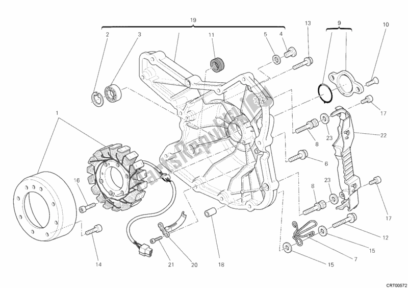 Tutte le parti per il Generatore del Ducati Monster 696 2011