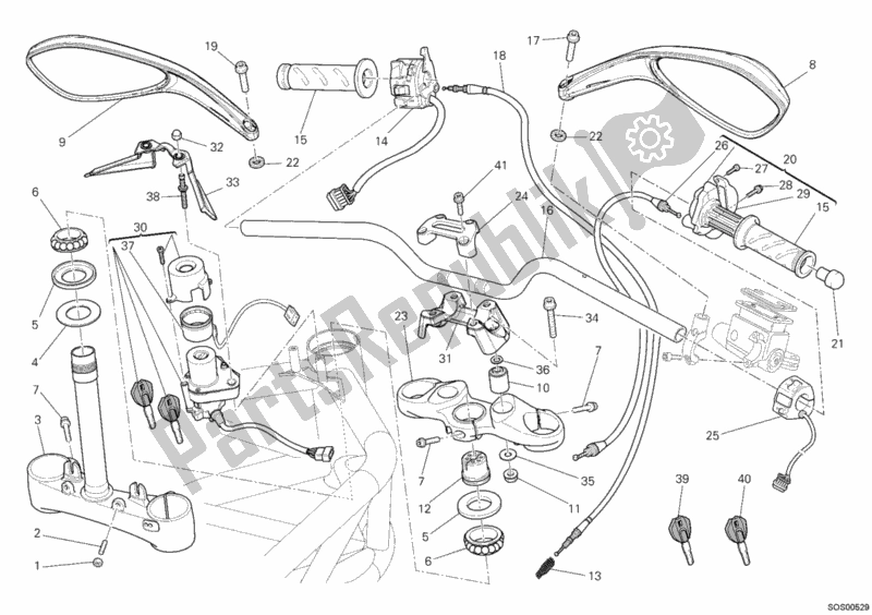 Todas las partes para Manillar de Ducati Monster 696 2012