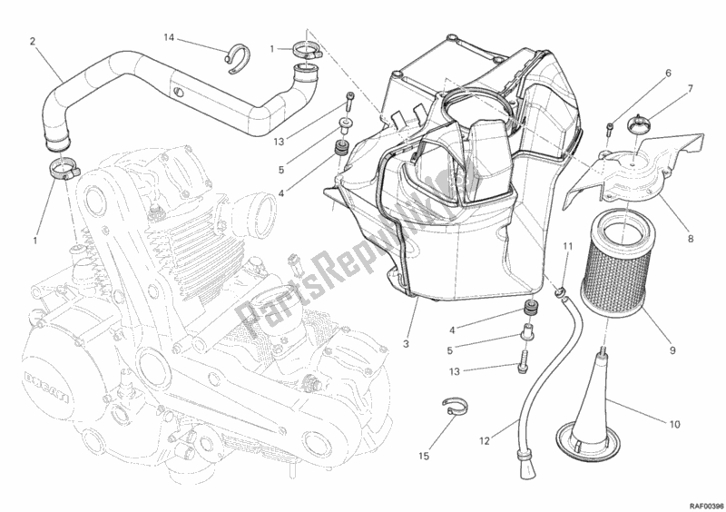 Todas las partes para Consumo de Ducati Monster 696 2012