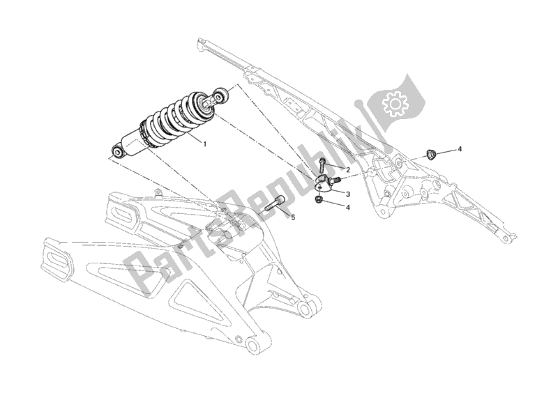 Tutte le parti per il Ammortizzatore Posteriore del Ducati Monster 696 2012