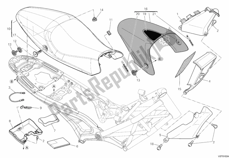 Todas las partes para Asiento de Ducati Monster 696 2012