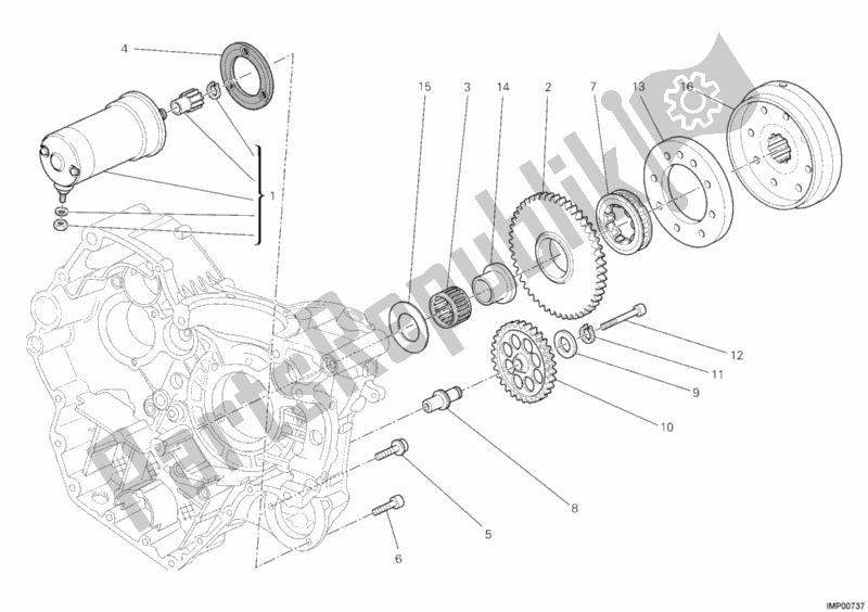Todas las partes para Motor De Arranque de Ducati Monster 696 2012