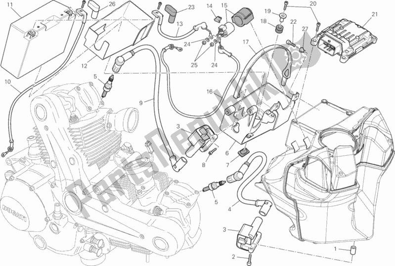 Todas las partes para Batería de Ducati Monster 696 2013