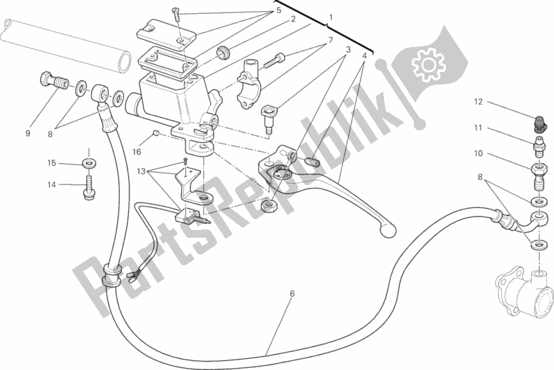 Tutte le parti per il Pompa Frizione del Ducati Monster 696 2013