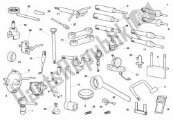 attrezzi di servizio dell'officina, motore