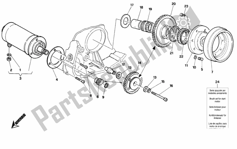 Alle onderdelen voor de Generator - Startmotor van de Ducati Superbike 748 1995