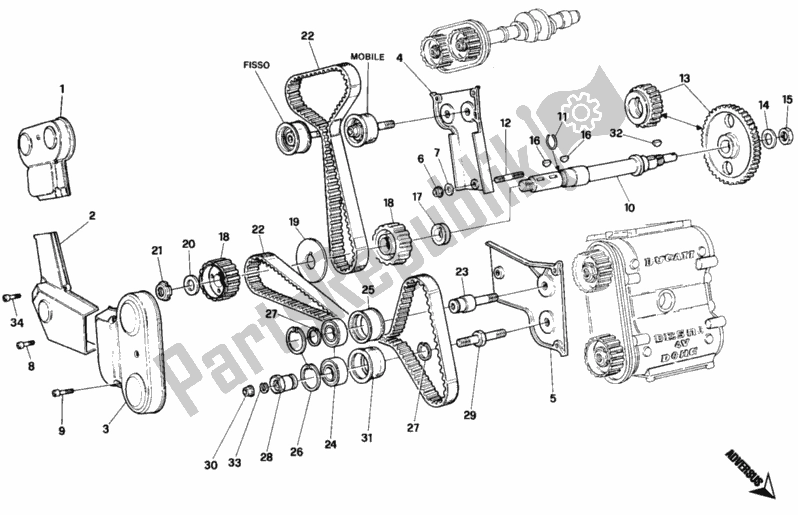 Todas las partes para Correa Dentada de Ducati Superbike 748 1995