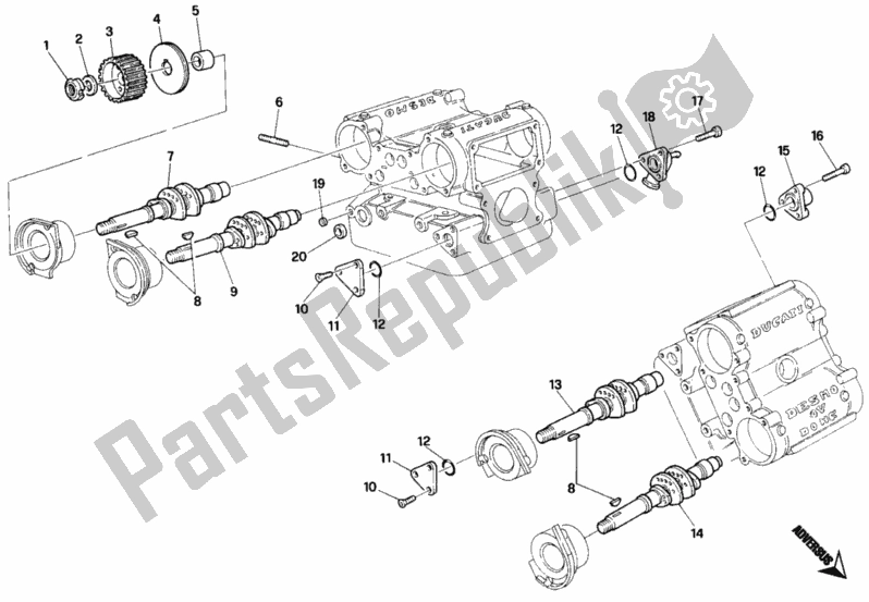 Todas las partes para Cabeza De Cilindro de Ducati Superbike 748 1996