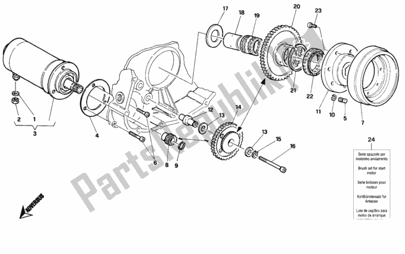 Todas las partes para Generador - Motor De Arranque de Ducati Superbike 748 1996