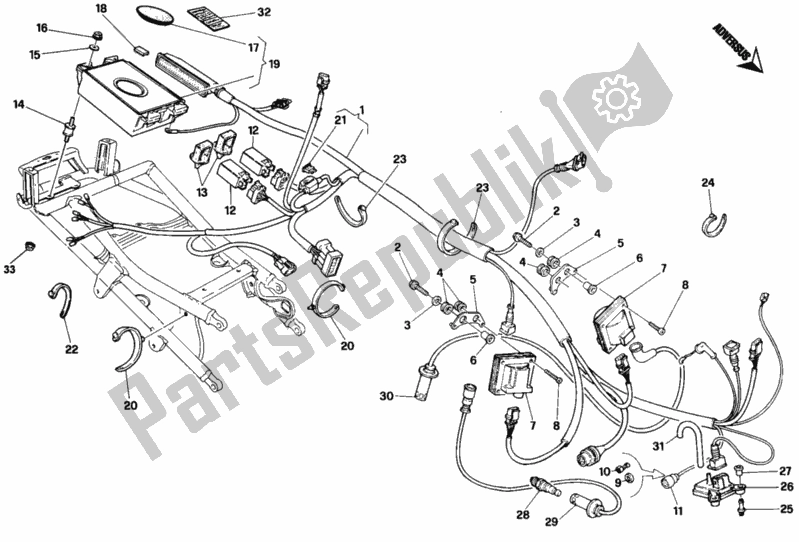 Tutte le parti per il Centralina Motore Biposto del Ducati Superbike 748 1997