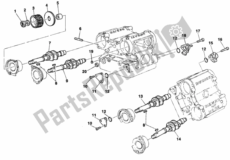 Tutte le parti per il Testata del Ducati Superbike 748 1998