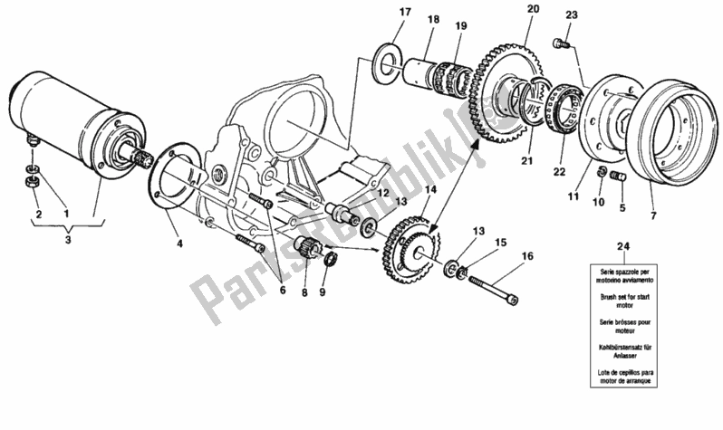 Todas las partes para Generador - Motor De Arranque de Ducati Superbike 748 1998