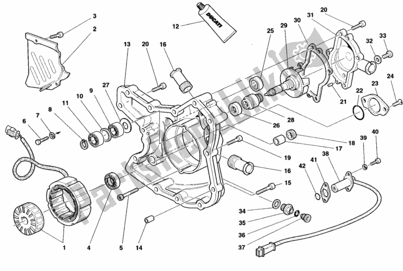Todas las partes para Cubierta Del Generador de Ducati Superbike 748 1998