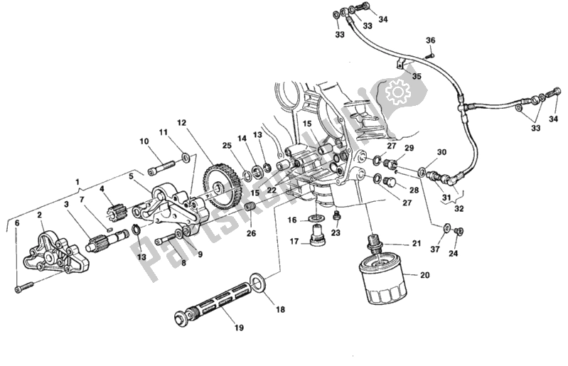 Todas las partes para Bomba De Aceite - Filtro de Ducati Superbike 748 1998