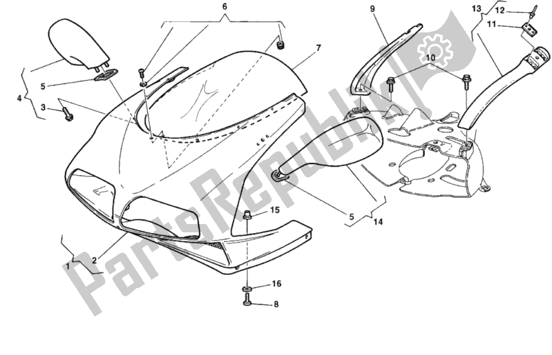 Todas las partes para Cubierta de Ducati Superbike 748 1999