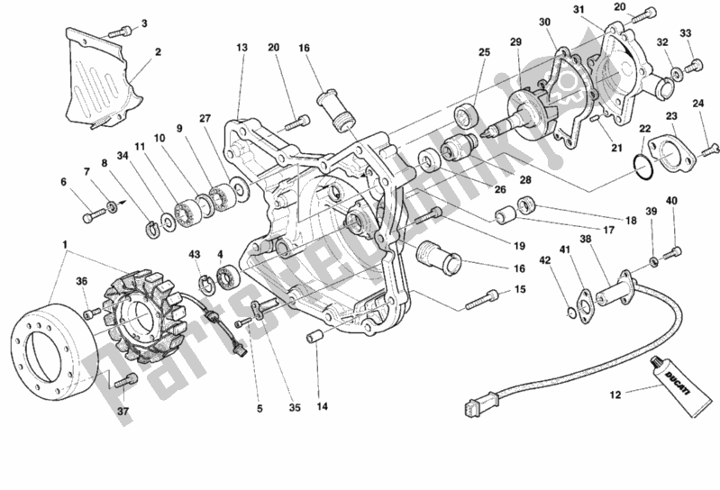 Todas las partes para Cubierta Del Generador de Ducati Superbike 748 1999