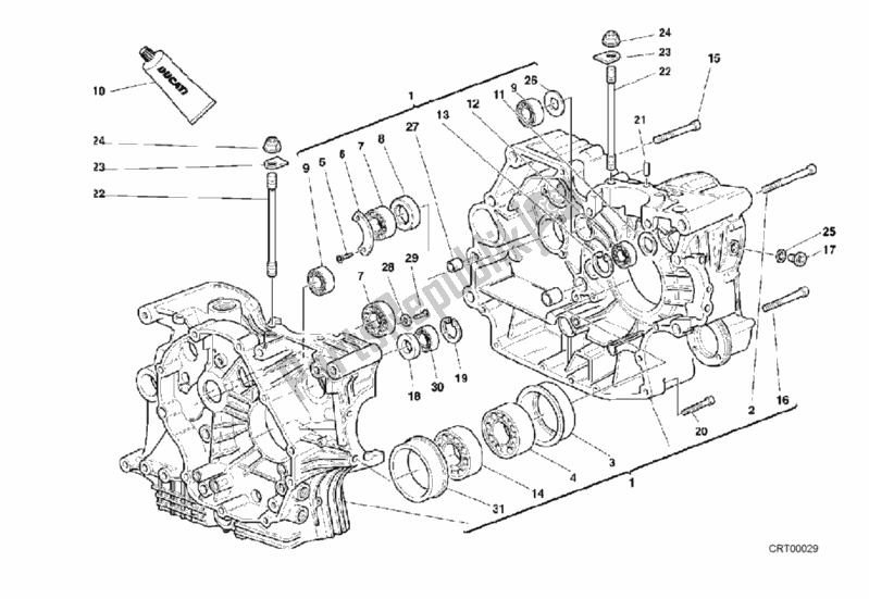 Todas las partes para Caja Del Cigüeñal de Ducati Superbike 748 2000