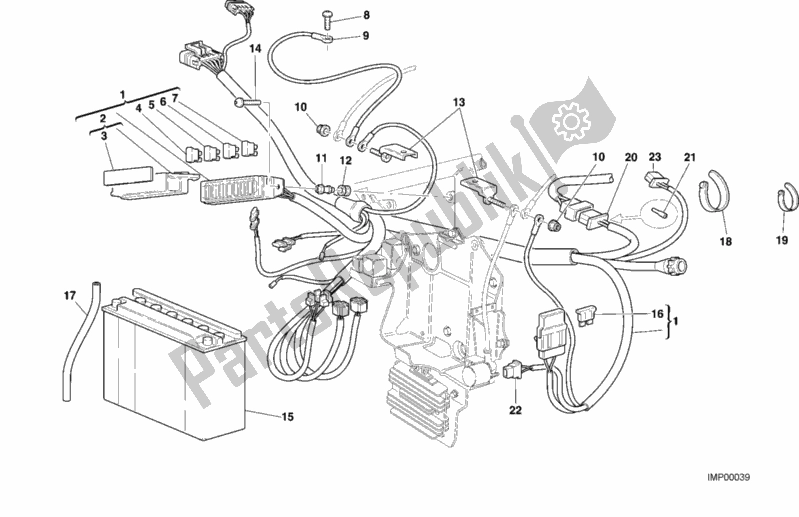 Todas las partes para Arnés De Cableado de Ducati Superbike 748 2000