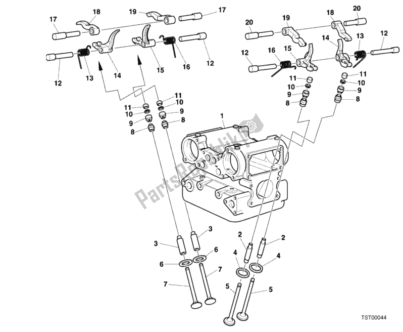 Todas las partes para 013 - árbol De Levas de Ducati Superbike 748 2001 Todas las partes para 013 - árbol De Levas de Ducati Superbike 748 2001