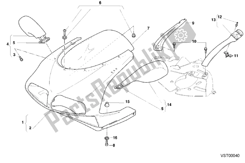Todas las partes para Cubierta de Ducati Superbike 748 2001 Todas las partes para Cubierta de Ducati Superbike 748 2001