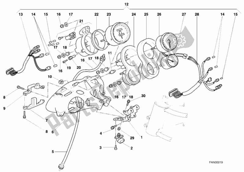 Todas las partes para Metro de Ducati Superbike 748 2001