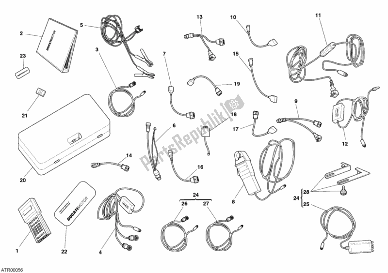 Todas las partes para Comprobar La Matesis Del Instrumento de Ducati Superbike 749 2003