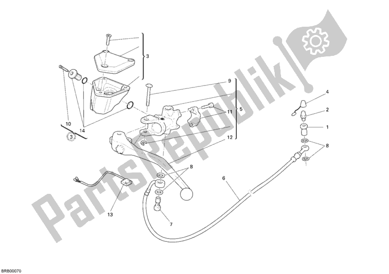 Toutes les pièces pour le Maître-cylindre D'embrayage du Ducati Superbike 749 2003