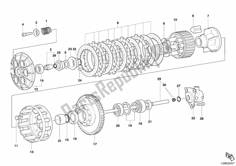 Todas las partes para Embrague de Ducati Superbike 749 2003