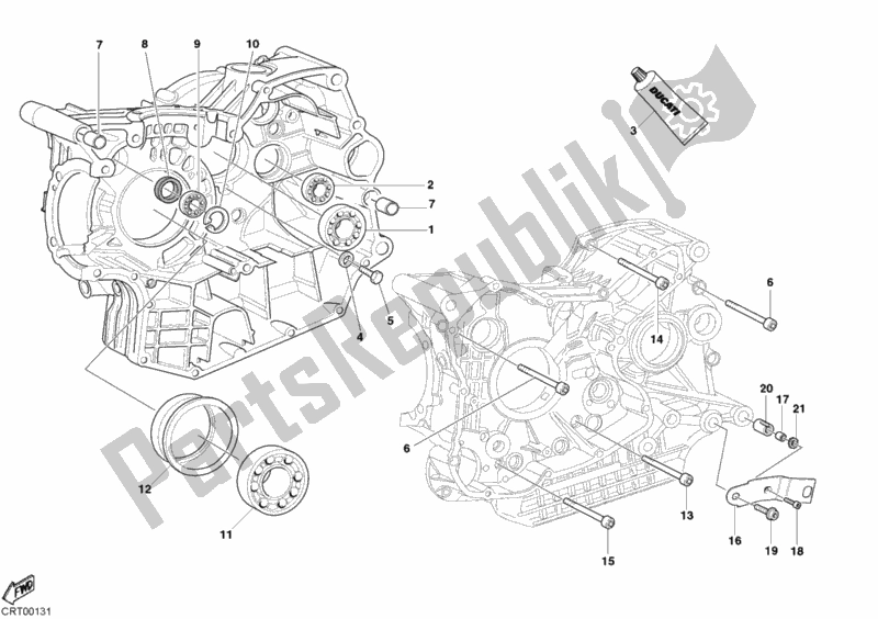 Todas las partes para Cojinetes Del Cárter de Ducati Superbike 749 2003