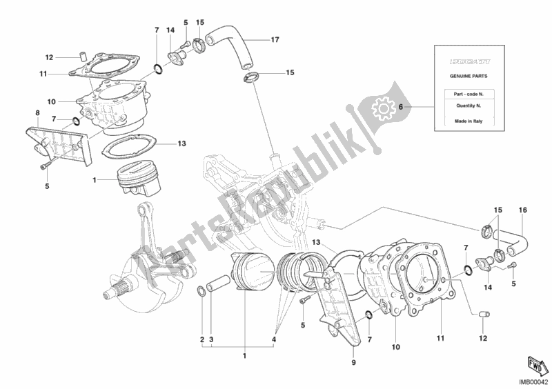 Todas las partes para Cilindro - Pistón de Ducati Superbike 749 2003