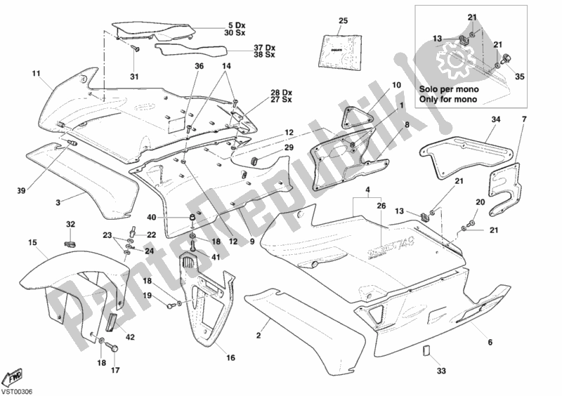 Todas las partes para Mercado de Ducati Superbike 749 2003