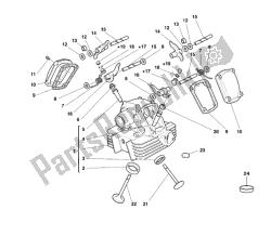 Vertical cylinder head