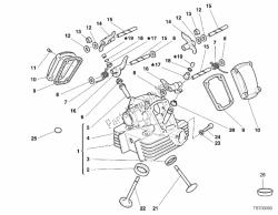 Vertical cylinder head