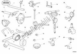 attrezzi di servizio dell'officina, motore