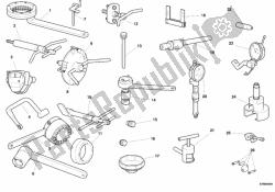 attrezzi di servizio dell'officina, motore