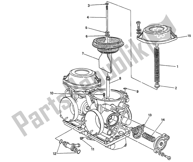 Tutte le parti per il Ricambi Carburatore del Ducati Monster 750 1996