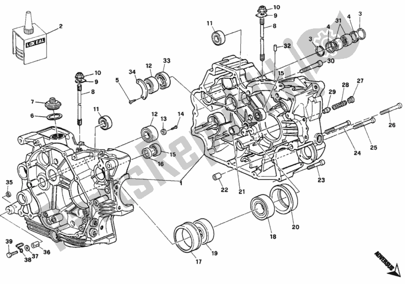 Todas las partes para Caja Del Cigüeñal de Ducati Monster 750 1996