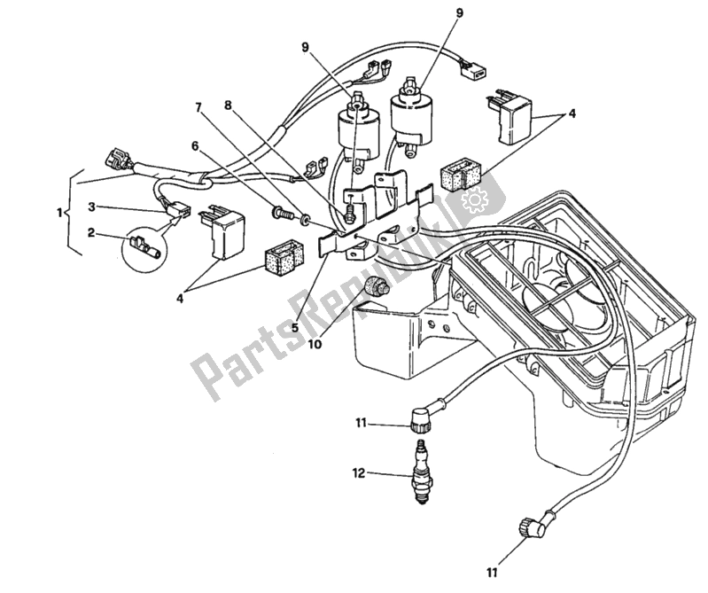 Tutte le parti per il Bobina Di Accensione del Ducati Monster 750 1996