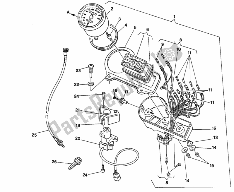 Todas las partes para Metro de Ducati Monster 750 1996