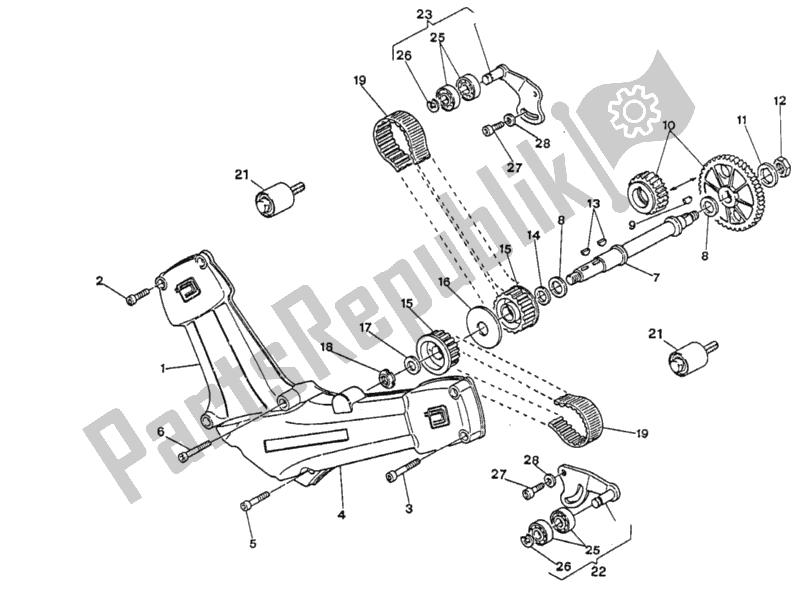 Todas las partes para Correa Dentada de Ducati Monster 750 1996