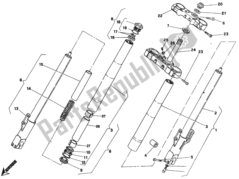 Todas las partes para Horquilla Delantera Marzocchi de Ducati Monster 750 1997