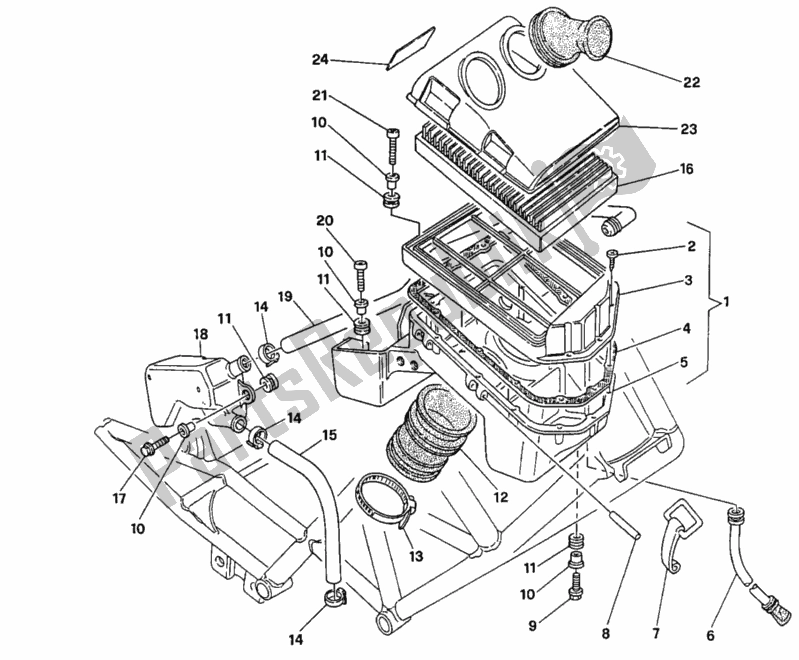 Tutte le parti per il Presa del Ducati Monster 750 1997