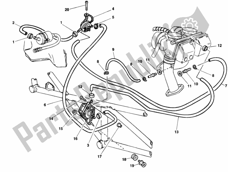 Todas las partes para Bomba De Combustible de Ducati Monster 750 1998